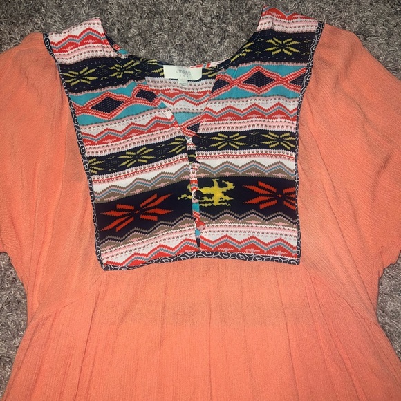 Boho Umgee Dress with pockets. Size Large. - Picture 2 of 4